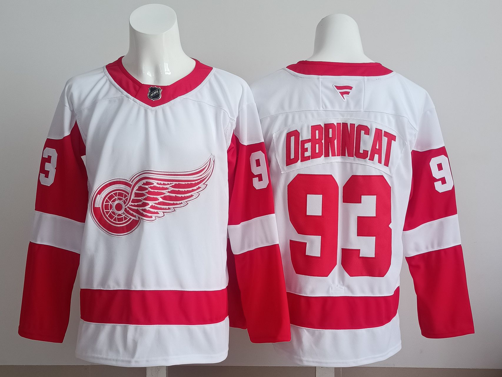 Men 2025 Detroit Red Wings #93 Debrincat White red NHL Jersey style 01->detroit red wings->NHL Jersey